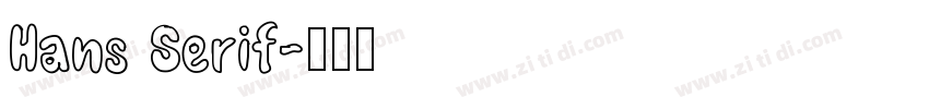 Hans Serif字体转换